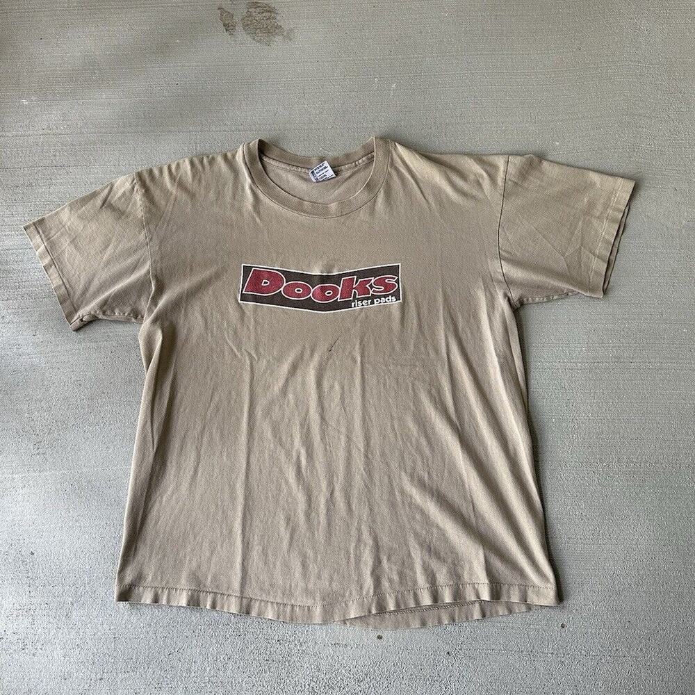 Vintage Dooks Riser Pads Skateboard Shirt Y2K Shortys Men’s XL